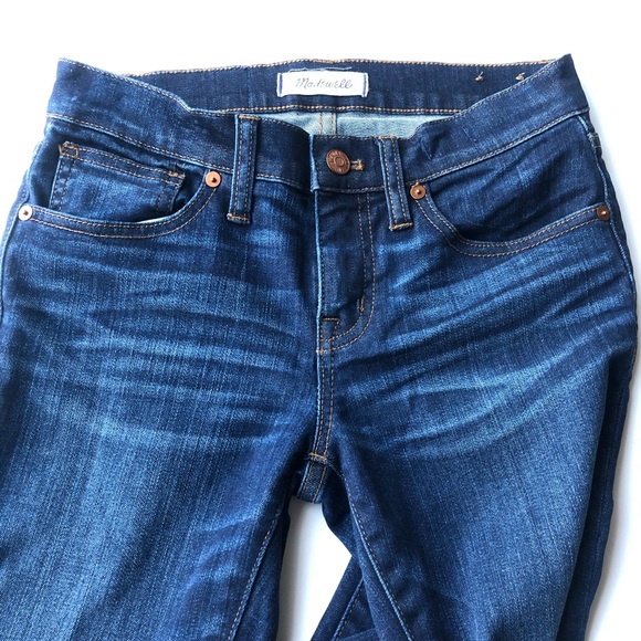Madewell Skinny Skinny 8” Riverdale Wash 25 F9016 - Picture 8 of 14